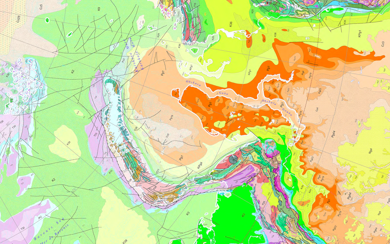 Illustration for article titled Your New Desktop Wallpaper: A Fetching Geological Map Of The Arctic